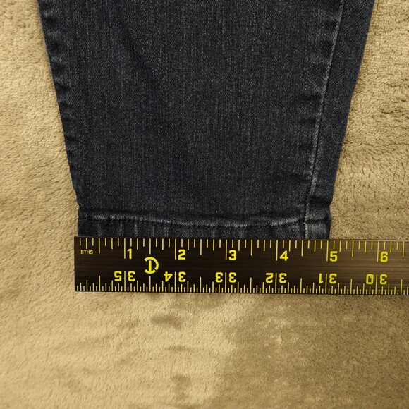 Democracy Jeans Ab Technology high rise skinny ankle women's 16W blue stretchy - Picture 8 of 11